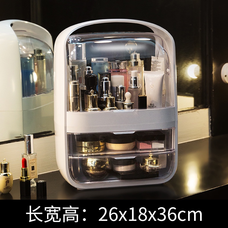 JX 244 Cosmetic Storage Box Import - Kotak Make Up Anti Debu - Storage Make Up - Rak Kosmetik