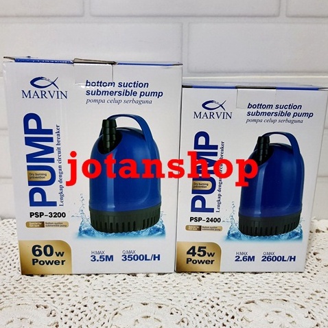 MARVIN PSP 2400 psp2400 pompa celup aquarium kolam ikan air mancur water pump hidroponik