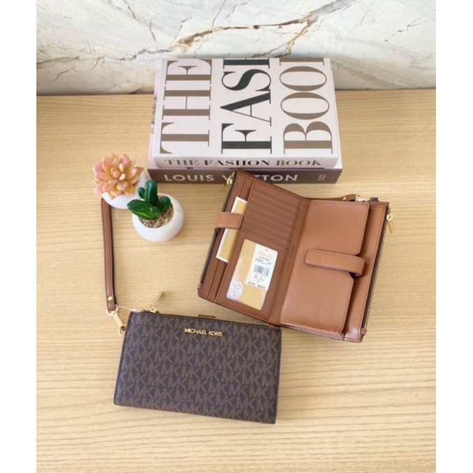 Michael Kors Jet Set Travel Large Double Zip Wristlet