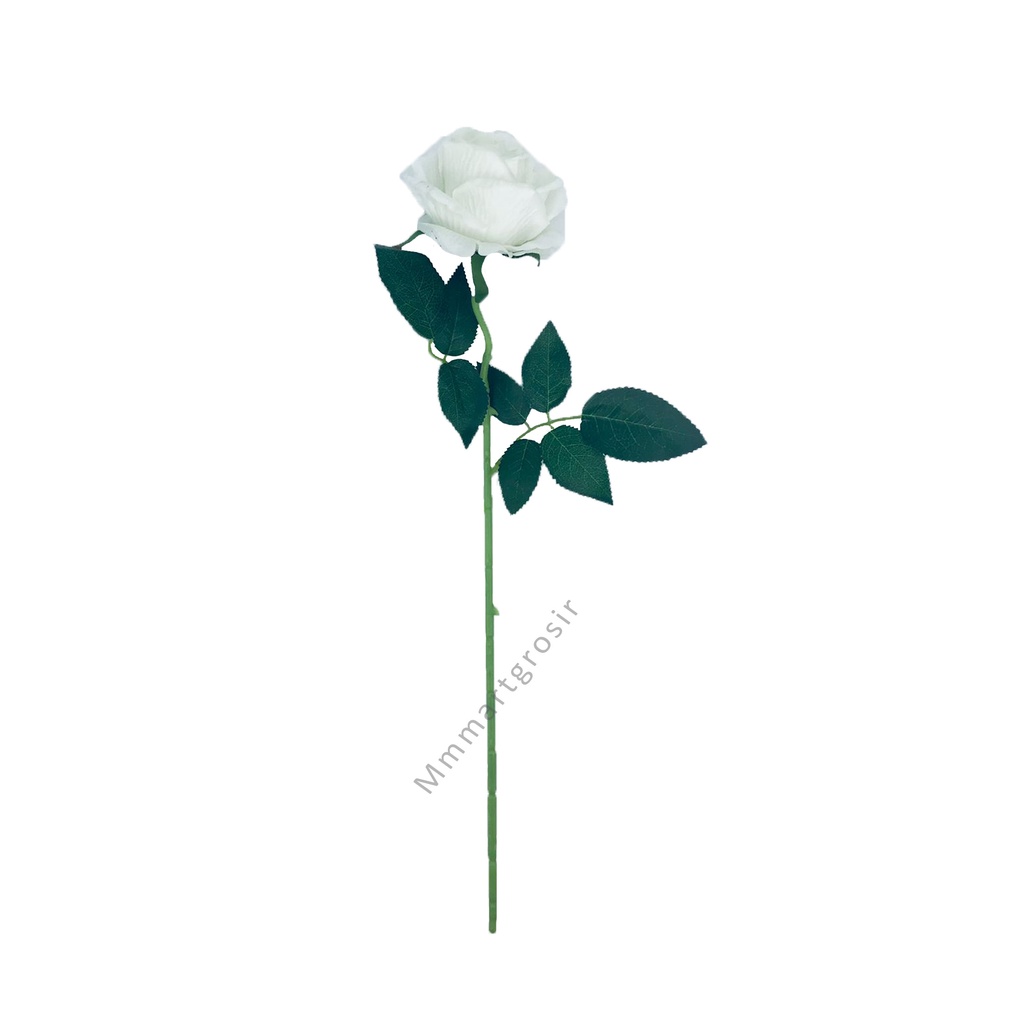 Bunga Mawar / bunga hias / bunga palsu / warna putih / 501