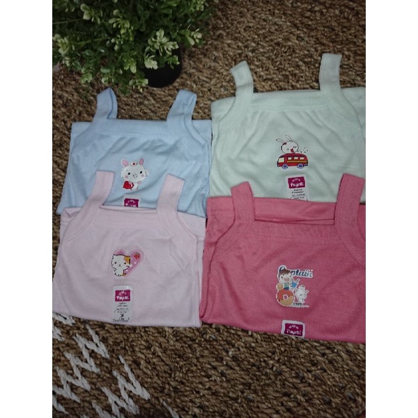 KAOS DALAM SINGLET PUYETTI  ANAK PEREMPUAN SIZE S,M,L,XL,XXL