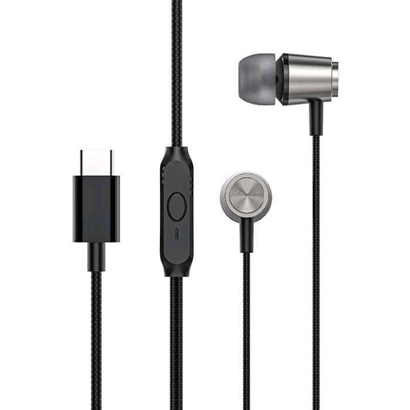 (FOOMEE Q45C)Headset Type C EXTRA Bass Stereo Earphone  USB TYPE c Xiaomi / Samsung / Oppo / vivo