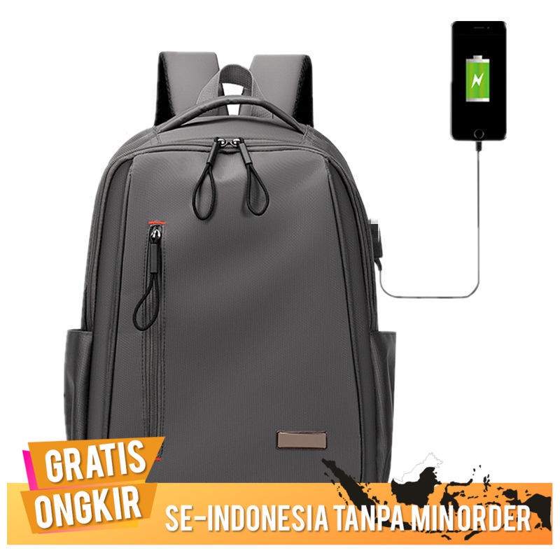 Mode Perempuan Leisure Sederhana Pria Siswa Tas Sekolah Perjalanan Commuting Komputer Bisnis Ransel 