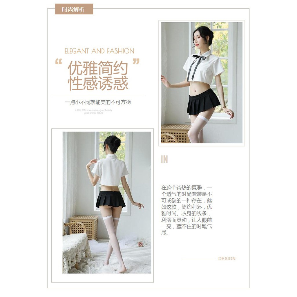 LI-81 HQ japan lingerie seragam sekolah uniform baju tidur wanita rend