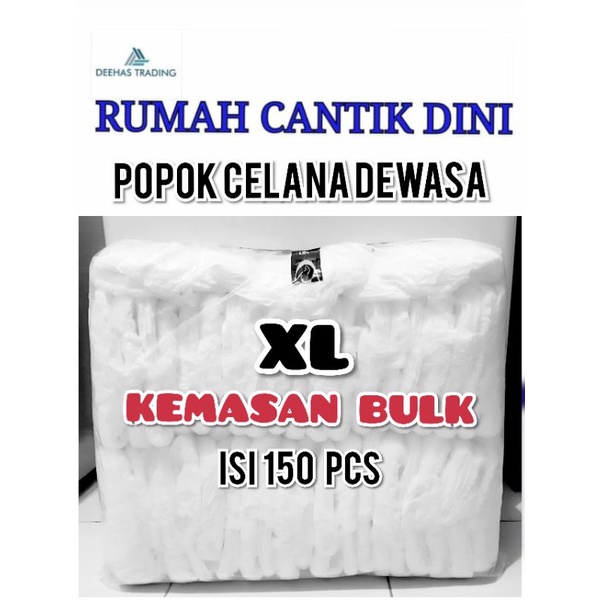 POPOK CELANA DEWASA STD &amp; TEBAL !! KEMASAN BULK SIZE XL ISI 150 PCS ( Harga Satuan)