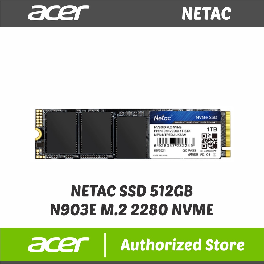 NETAC SSD 512GB N903E M.2 2280 NVME