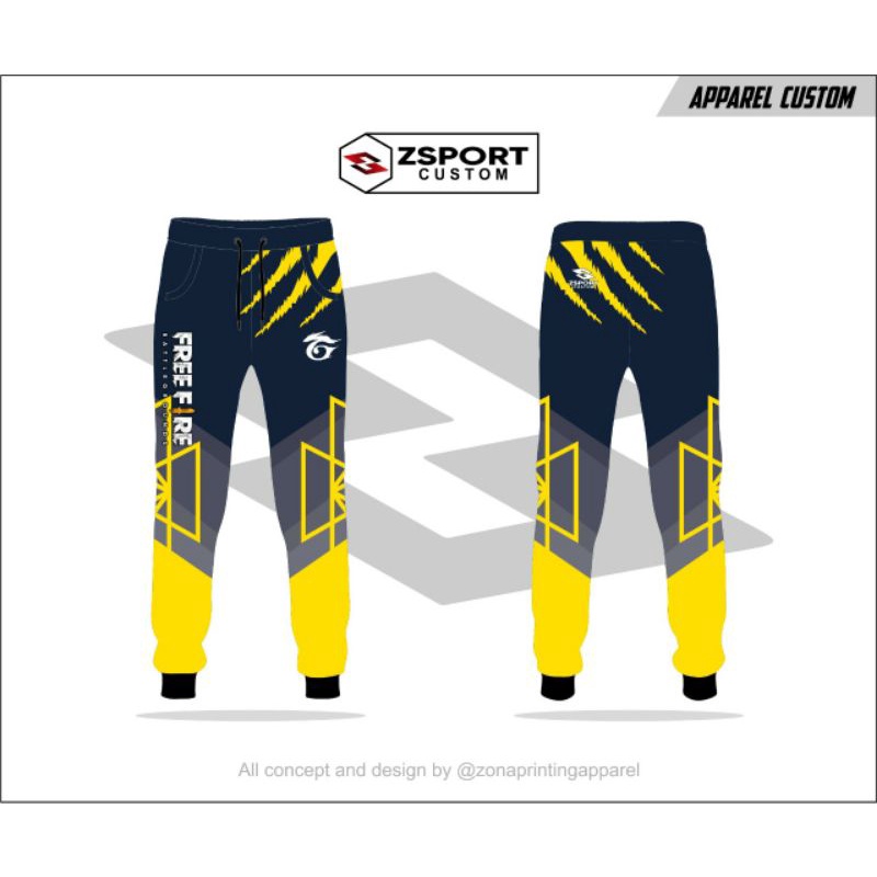 Celana jogger/ Celana gaming Free Fire