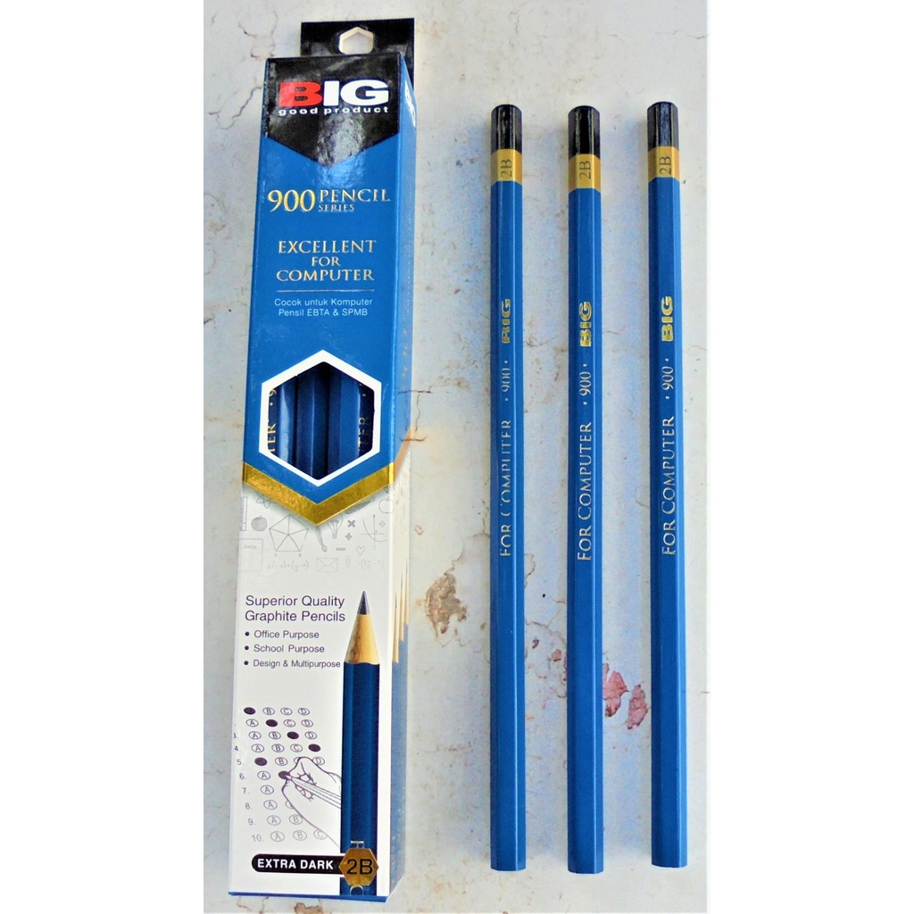 

Pensil Kayu Big 2B 900 Biru