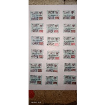 

materai 6.000 2010-2015