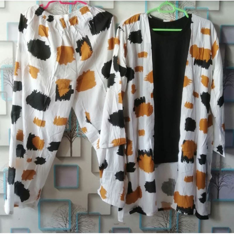 SETELAN WANITA RAYON ONE SET 3in1 SETCEL WANITA