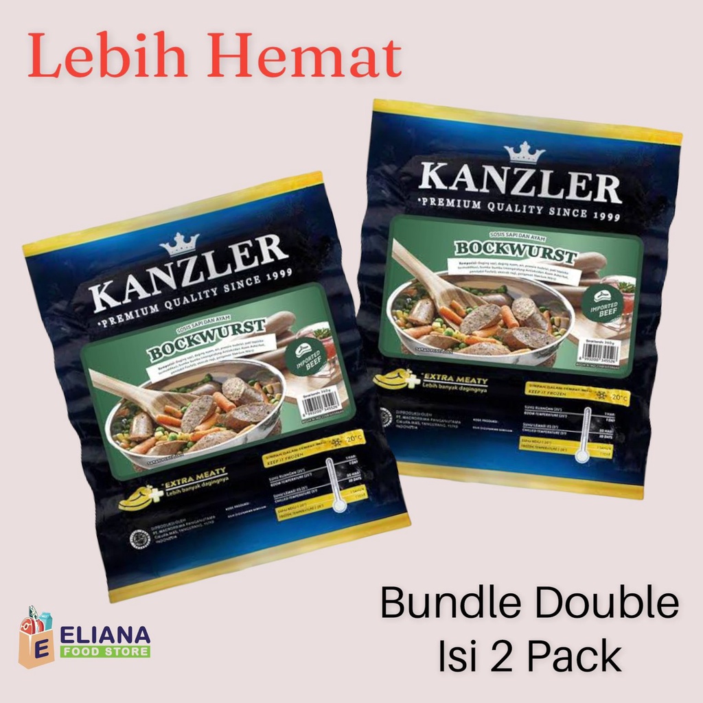 

HEMAT Bundle Kanzler Bockwurst 2x360gr