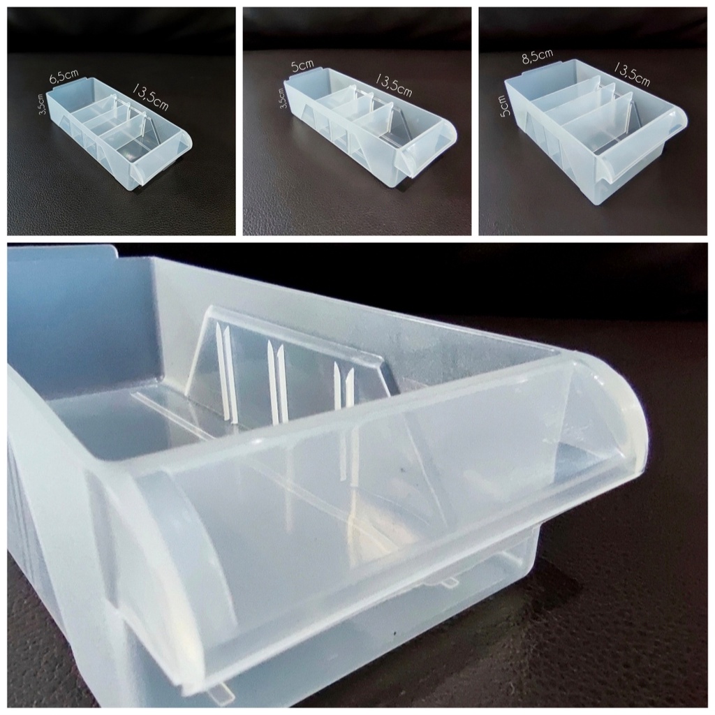 Laci Drawer Plastik Tempat Penyimpanan Serbaguna Toolset/Sparepart Elektro Tersedia 3 ukuran di Varian