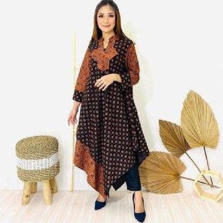 [TERMURAH-HARGA PABRIK] ATASAN BATIK WANITA MURAH/TUNIK BATIK CEWEK/GROSIR BATIK/BENANG RAJA