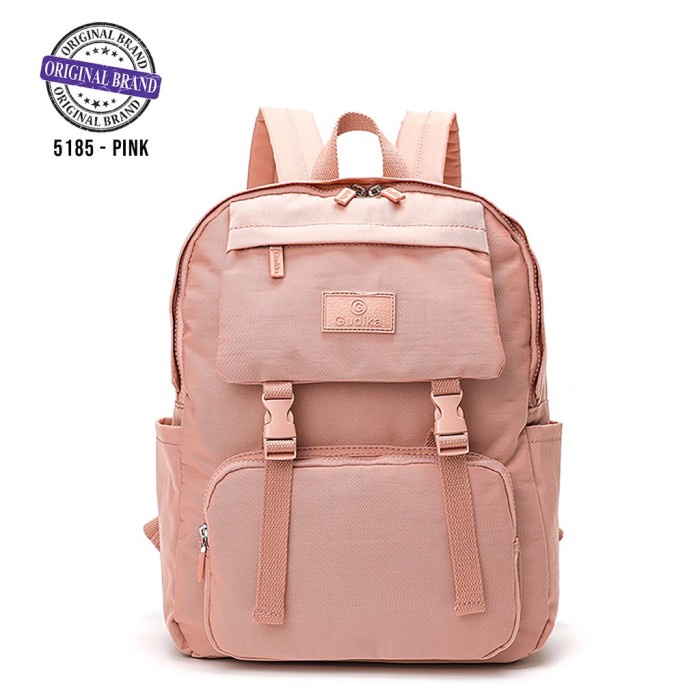 PROMO TAS WANITA Tas Ransel GUDIKA Bag Original 5185 / Ransel Wanita Laptop Import - pink KECIL SELE