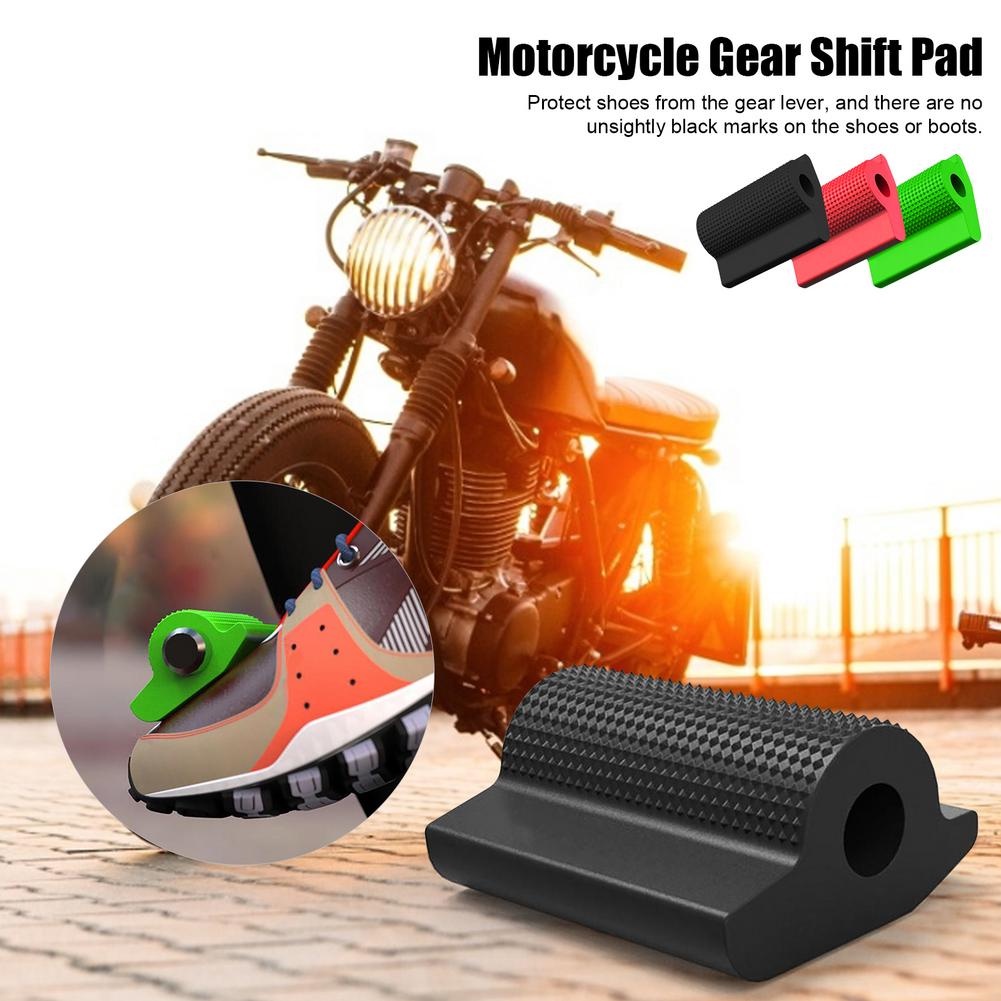 Cover Pelindung Pedal Gigi Motor Universal Bahan Karet Anti Slip