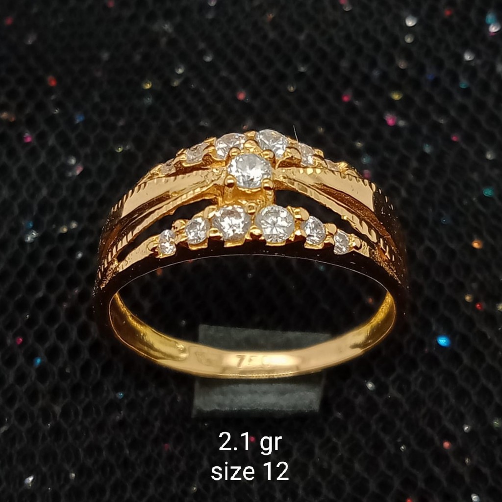 NEW Cincin Emas 17 K - 2.1 gr Kadar 750 - CBS200000026