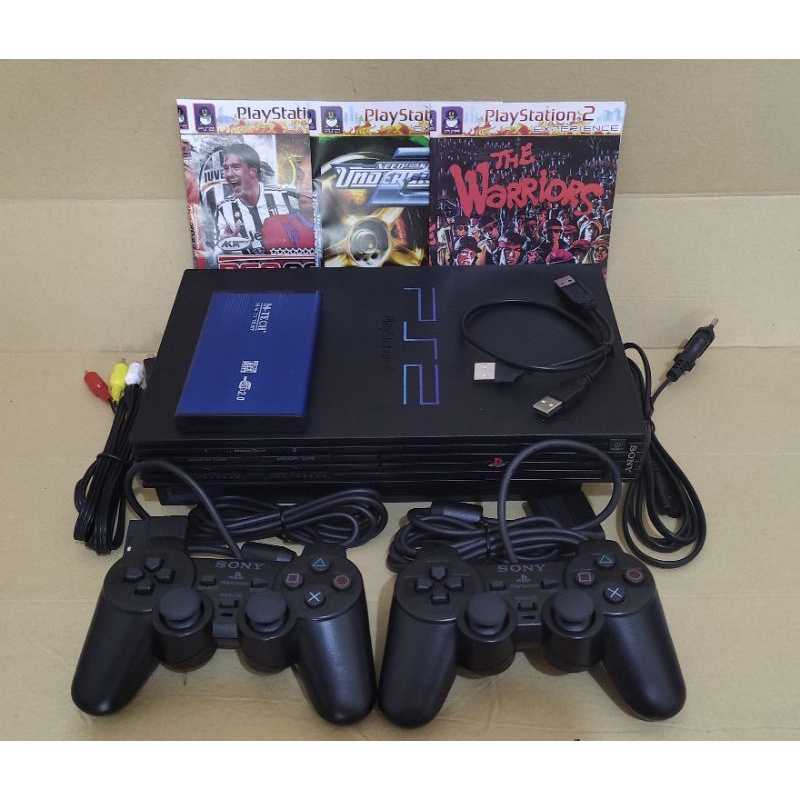 PS2 Fat Multi fungsi Bisa Hardisk Bisa Kaset (Siap Pakai)