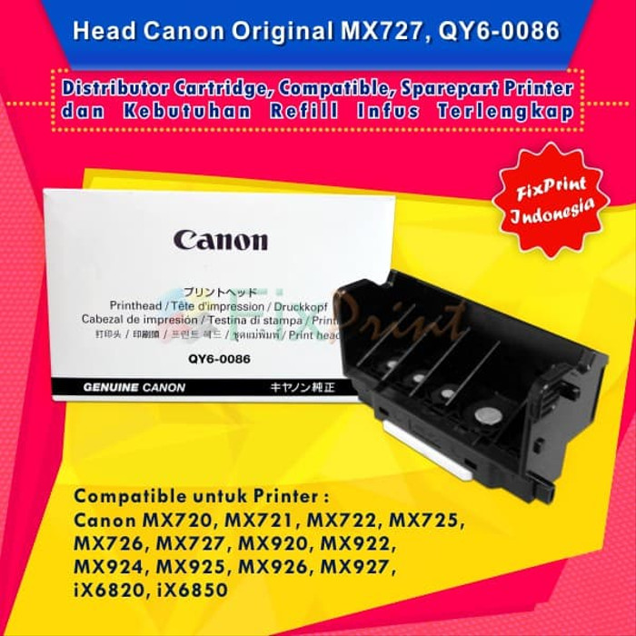 Head Printer Canon IX6770 IX6870 MX720 MX721 MX722 MX725 MX726 MX727 FPTS2655