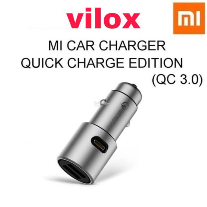 charger cas adapter car mobil xiaomi mi qc quick charger 3.0 original