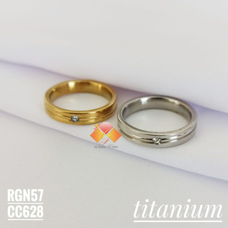 Cincin titanium gold/silver RGN57/CC628