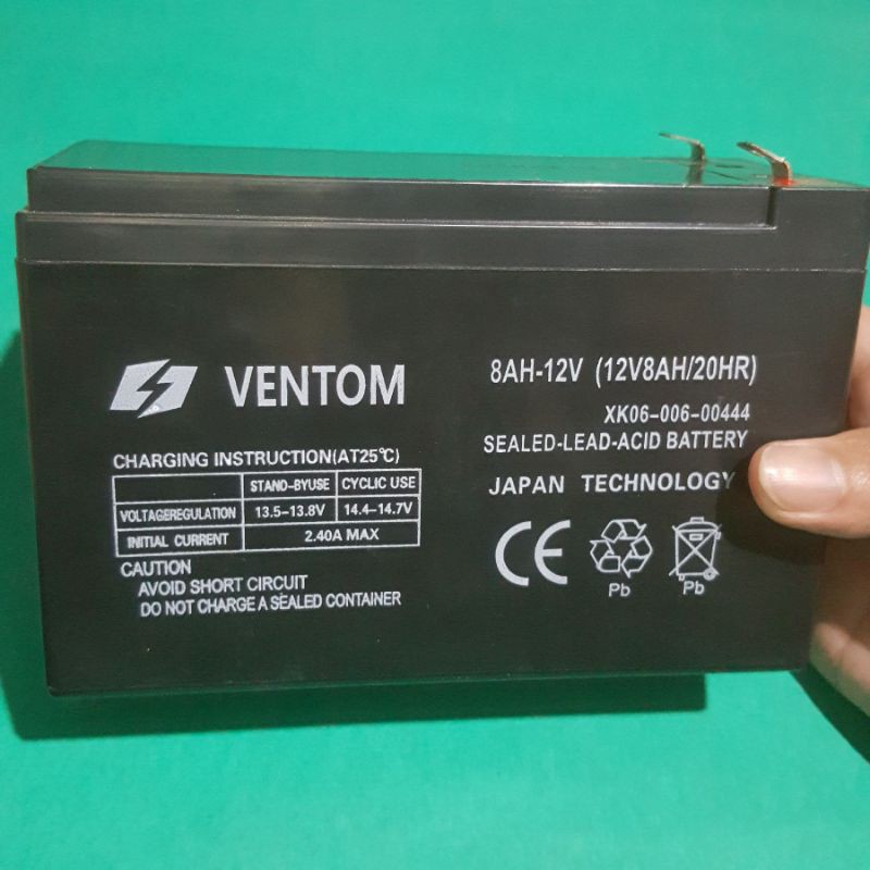battrey sprayer elektrik/aki VENTOM 8AH/12V