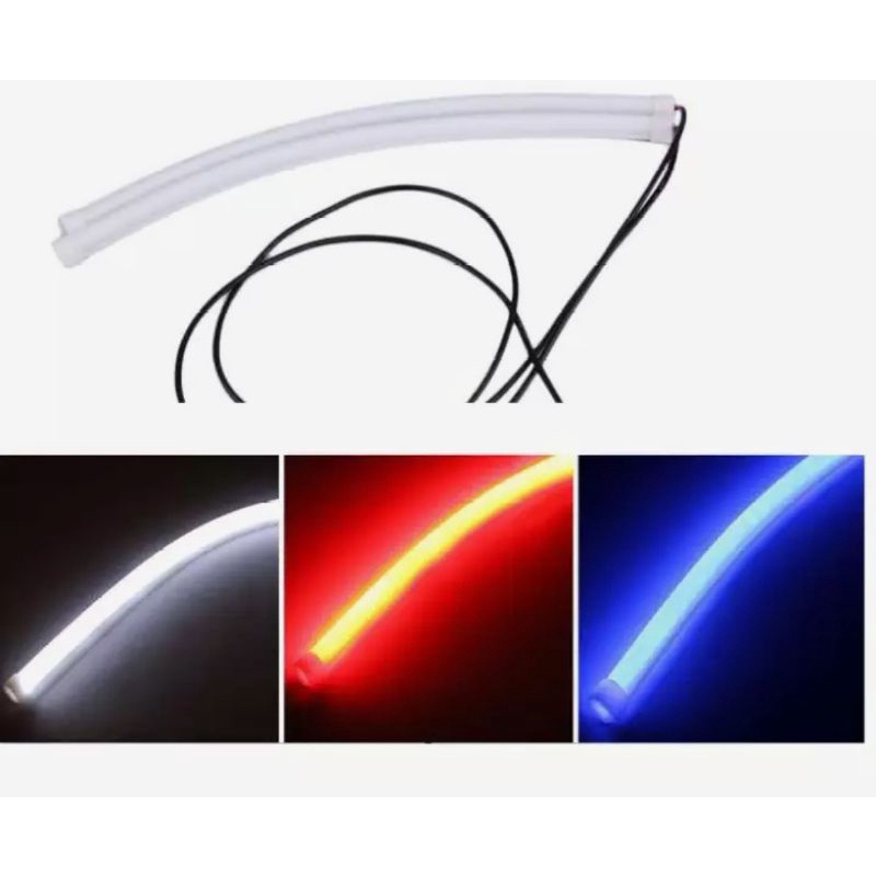 LED DRL FLEXIBLE / ALIS LAMPU ANGEL EYE 30 CM MOBIL DAN MOTOR LAMPU LED STRIP RGB/ LED STRIP / LED S