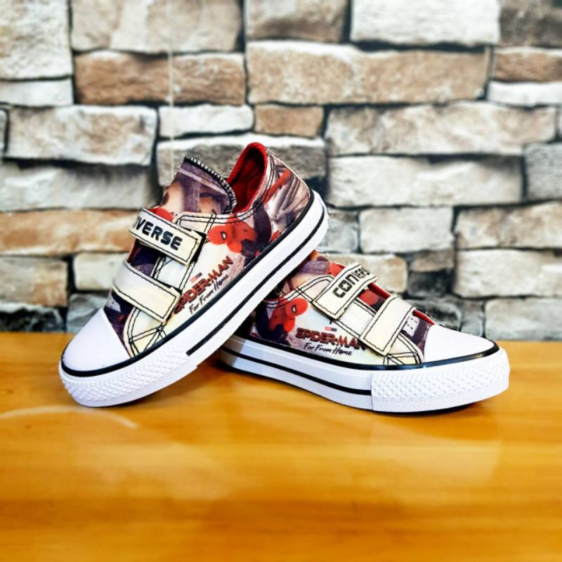 Sepatu Anak Converse Spiderman Low And high Size 21 - 35