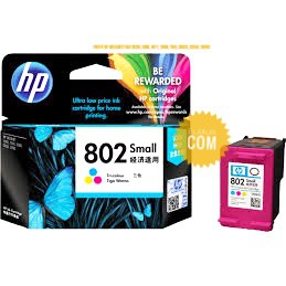 TINTA Printer HP 802 COLOUR ORIGINAL RESMI/ HP Deskjet 1000/ HP Deskjet 1010 / HP Deskjet 1510/ HP D