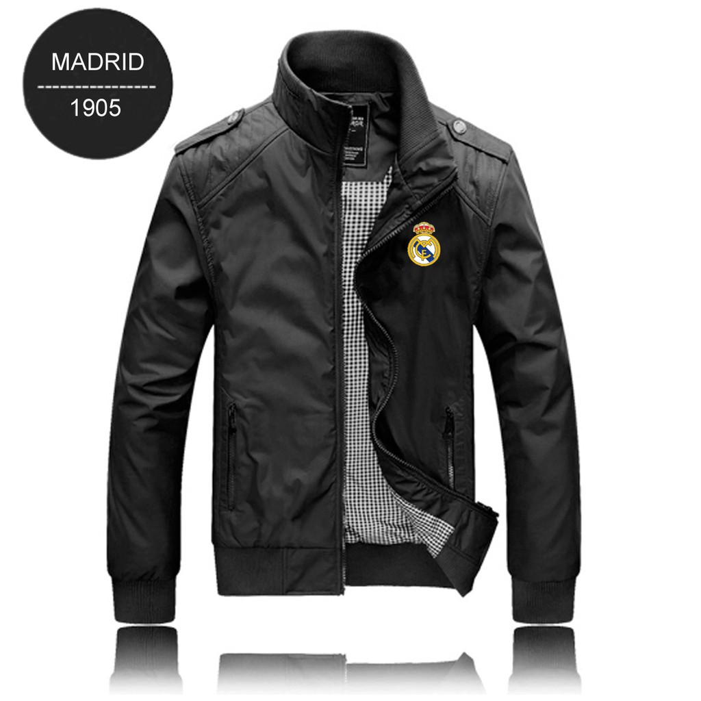 Jaket  Real  Madrid  Black Murah Promo Pria Gunung Bagus   Jaket  Real  Madrid  Black Murah Promo Pria Gunung Bagus