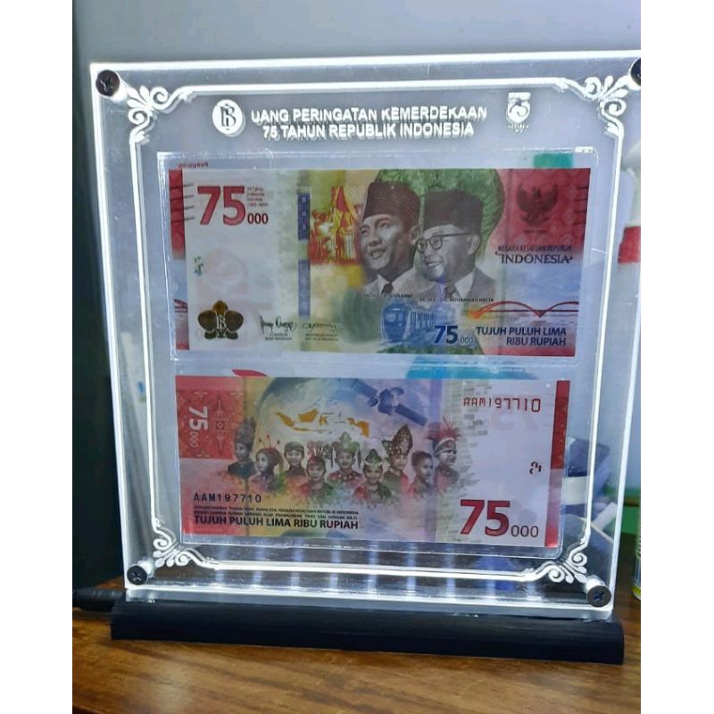 frame bingkai akrilik grafir LED uang custom nama