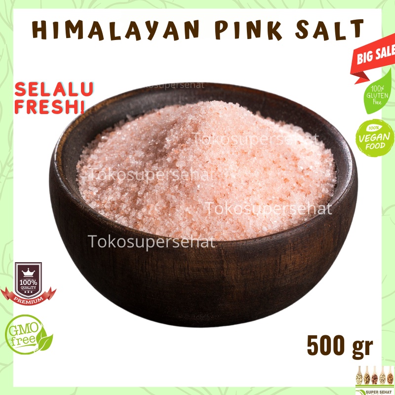 

Himalayan salt 500gr - Garam Pink Himalaya 500gr Tokosupersehat garam pink