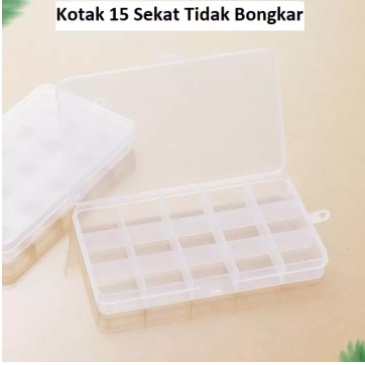 Kotak Obat Perkakas Sekat /Kotak Perhiasan / Kotak Serbaguna 15 sekat