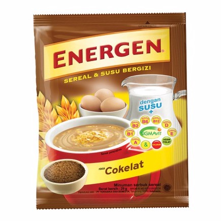 ENERGEN SEREAL COKLAT 34g KEMASAN BARU PROMO !!!!