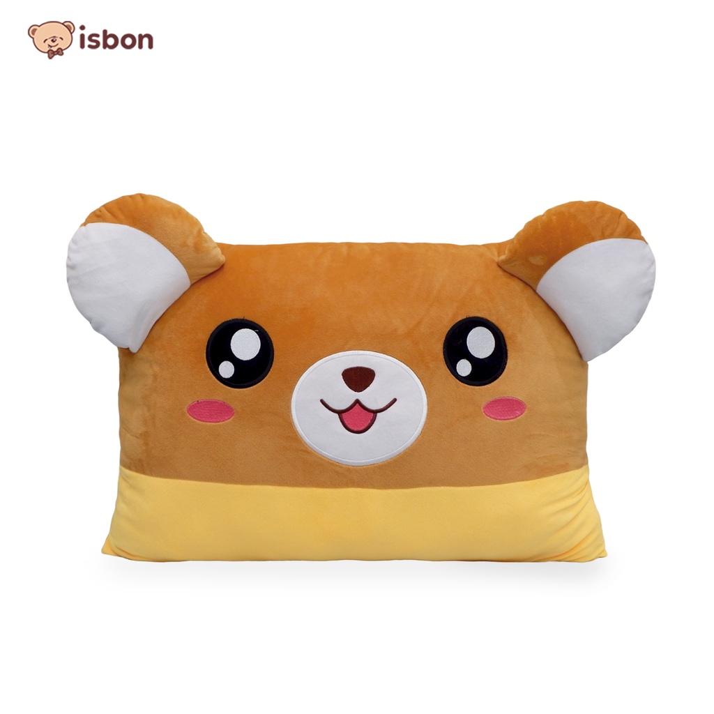 Bantal tidur boneka Jumbo beruang rila Riko Lucu Warna Brown Bahan Premium Non Alergi By ISTANA BONEKA