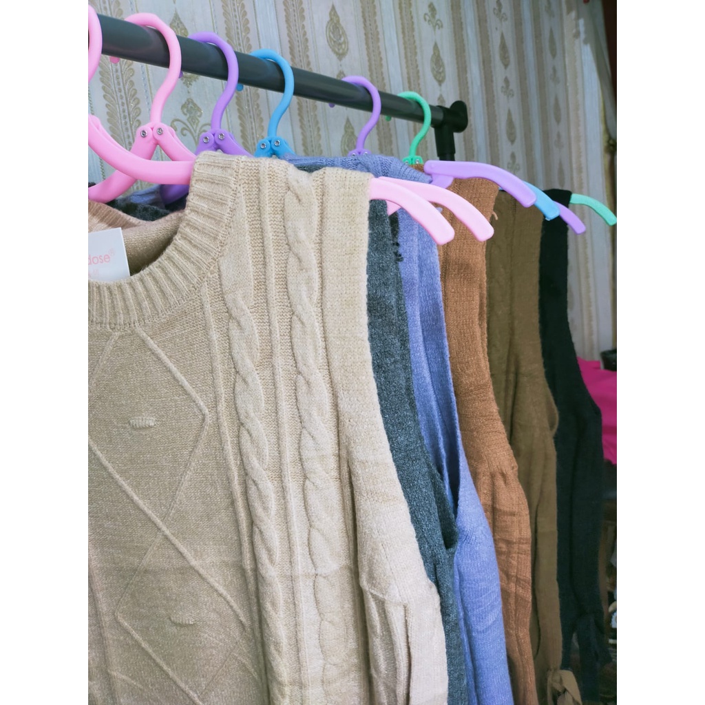 VEST RAJUT KOREA/ VEST RAJUT WANITA/ROMPI RAJUT