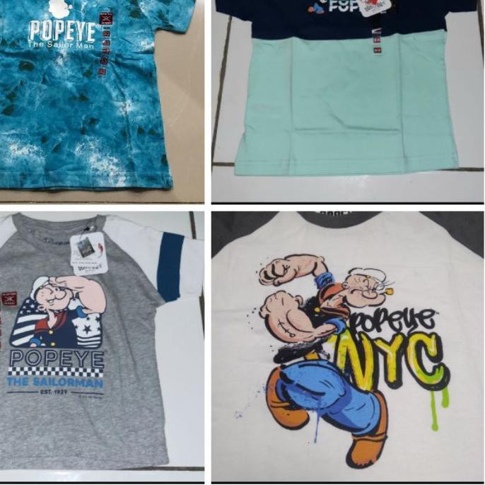 ♂ POPEYE BABY & KIDS 100% ORIGINAL - KAOS ANAK LAKI LAKI ♠