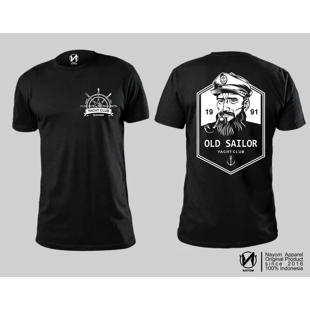 Kaos Kapten Pelaut Old Sailor Yacht Club Kapal Pesiar