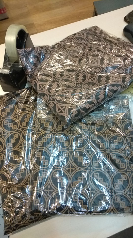 Tey-17 Batik Wanita Asj Sa Hrb026 Kenongo Kemeja Tosca Pendek
