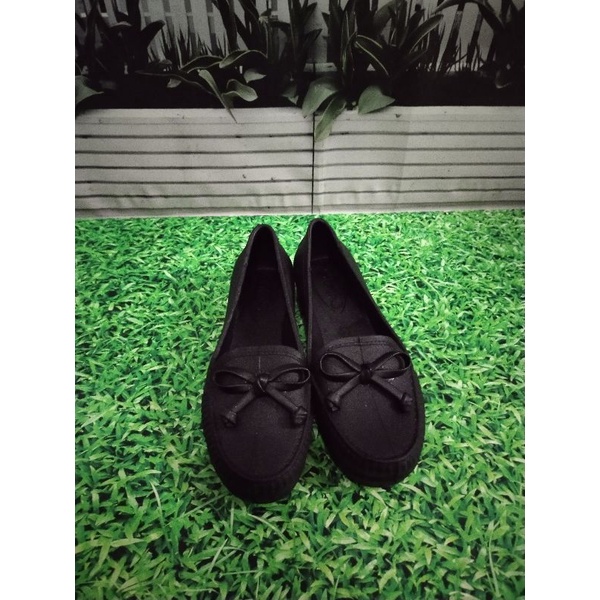 Sepatu Hitam Anak Balet Karet