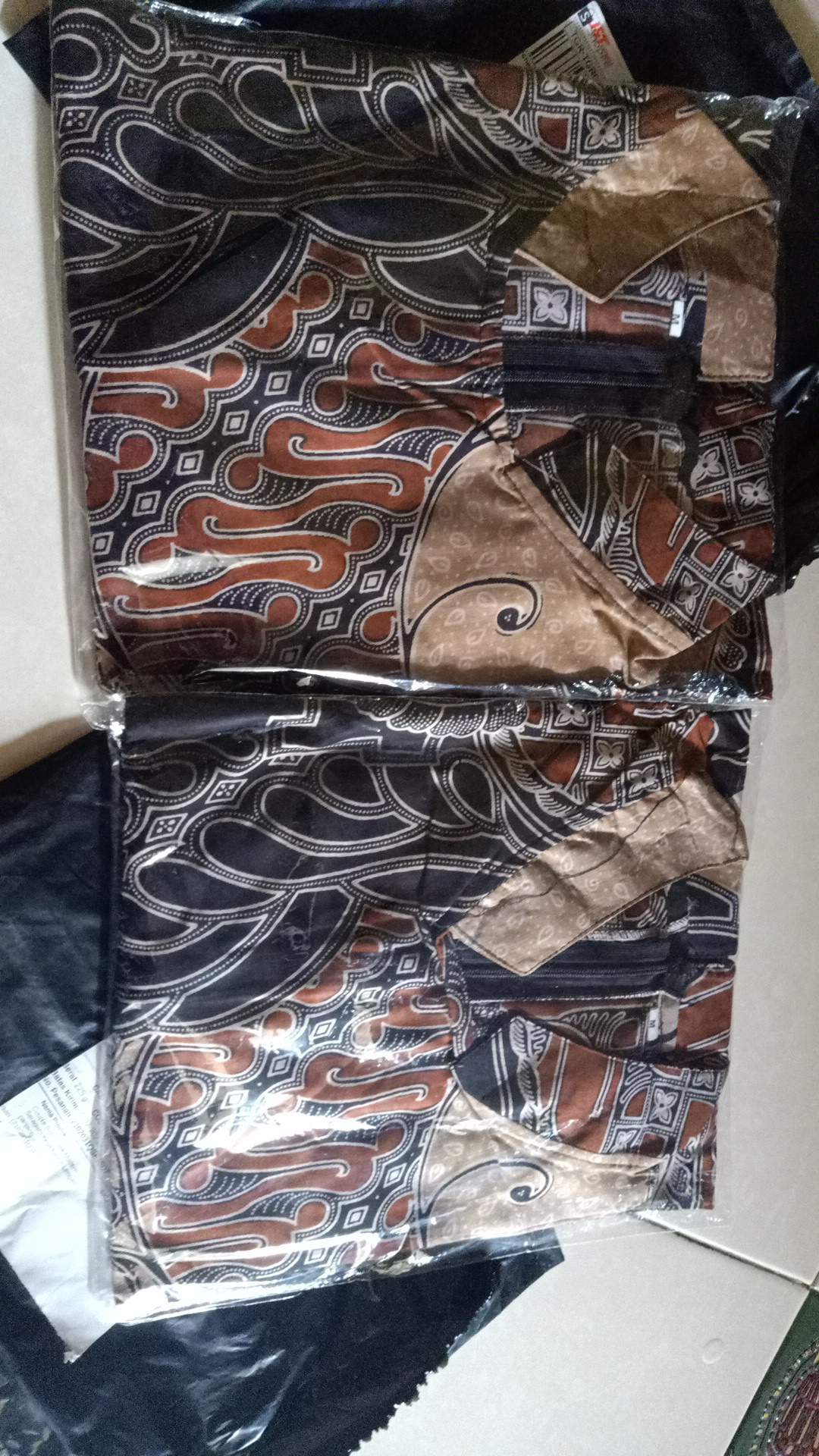 Couple Batik Tunik Modern Seragam Kerja Kantor Lengan Panjang