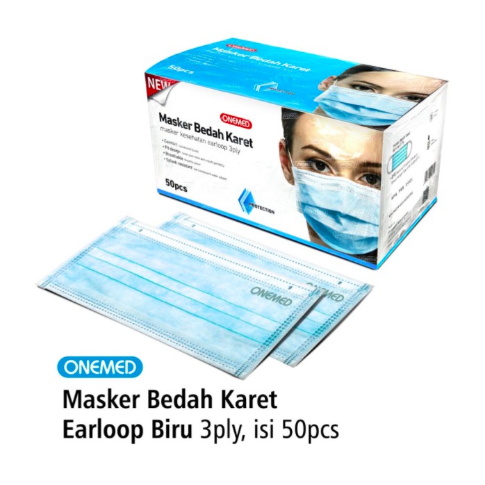 Masker Medis Biru Onemed 20 box