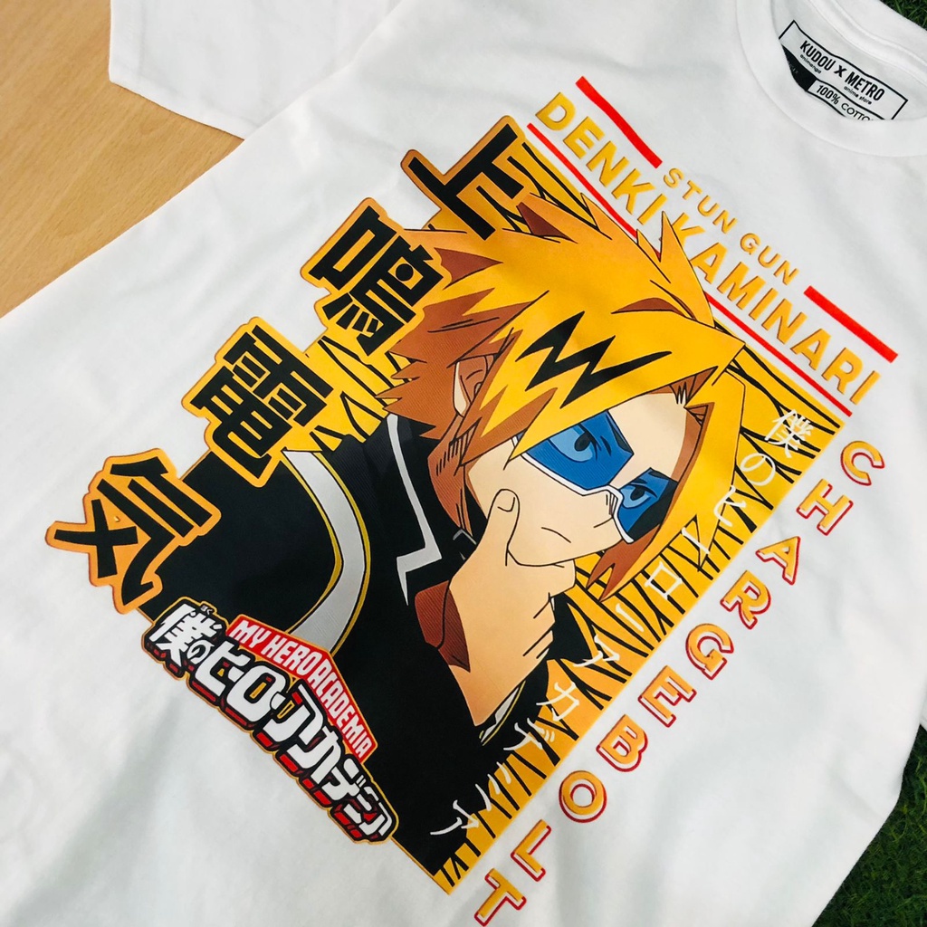 Tshirt Denki Kaminari My Hero Academia Premium Unisex BNHA Premium Unisex