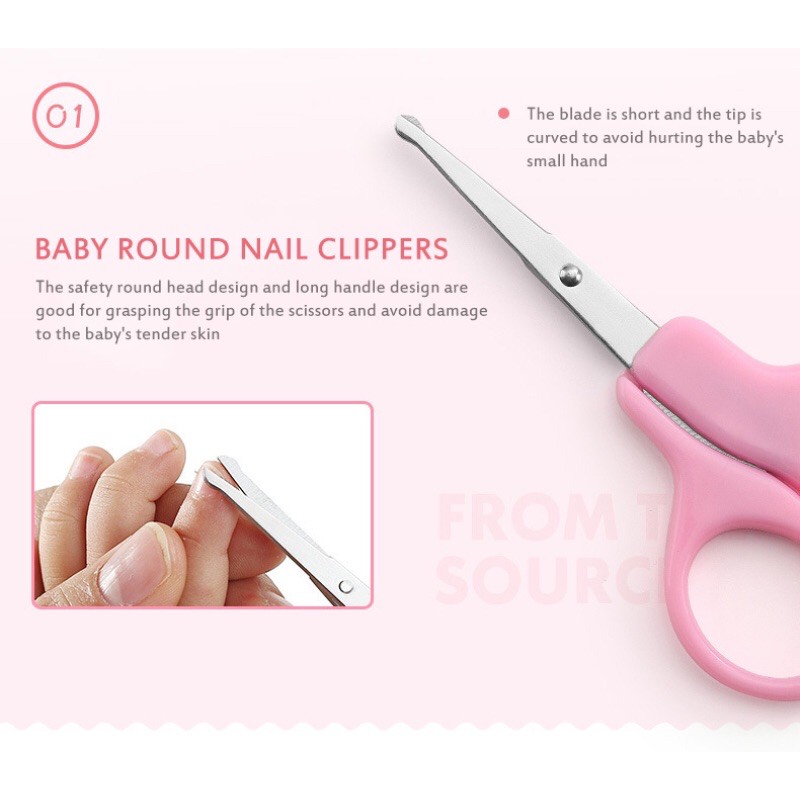 IMPORT Gunting Kuku Bayi Set 4in1 Komplit Menicure Baby Nail Cutter Import Baby care Safe