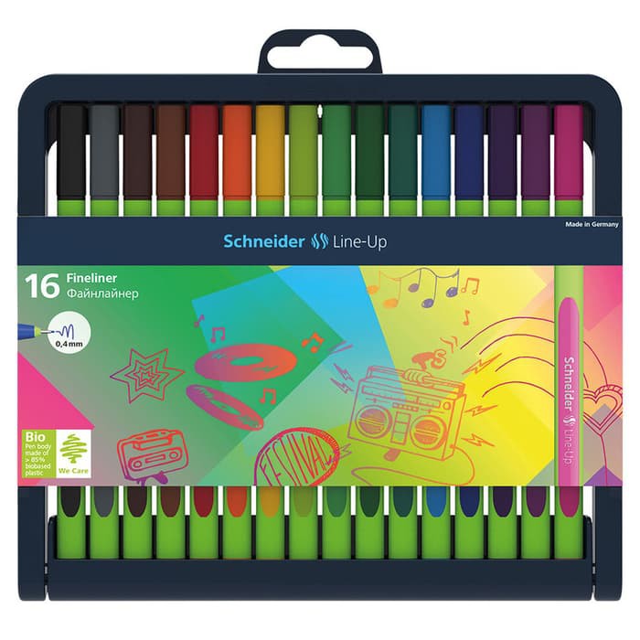 

Label Cetak Harga - Pita Label Printer Casio - Tinta Pilot Schneider Line-Up Fineliner 16 Colors Set