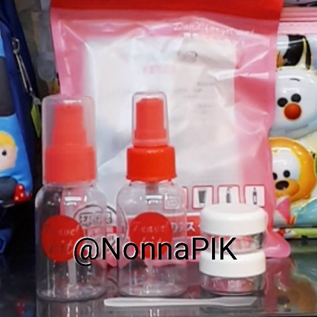 Botol + Tempat Krim Set - Travel Bottle Set