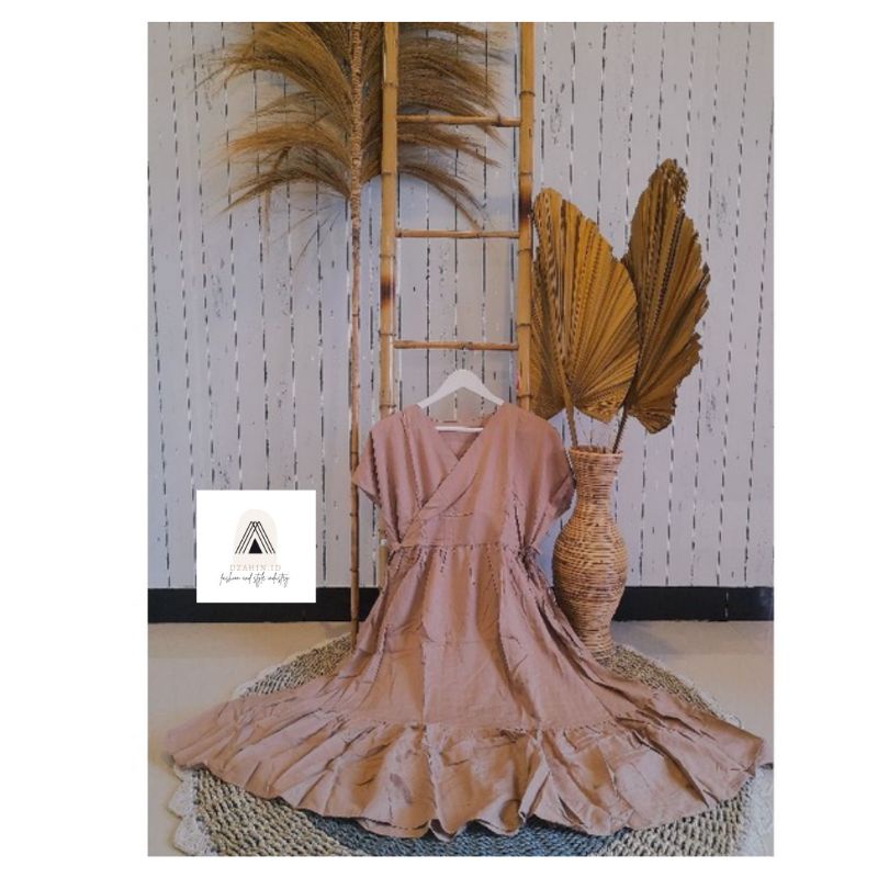 Daster Kimono Pendek || Daster Kimono Ruffle || Daster Kimono Polos || Dress Kimono || Daster ||-Coksu