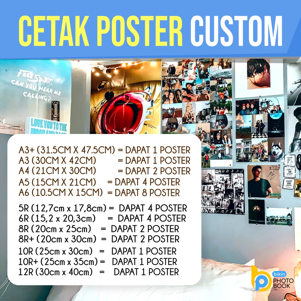 

Cetak Poster Custom NCT | BTS | KPOP | EXO | Anime | Aestethic A3+ , A3 , A4 , A5 , A6