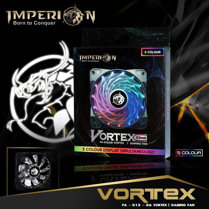 FAN CASING 12CM VORTEX IMPERION RGB RAINBOW