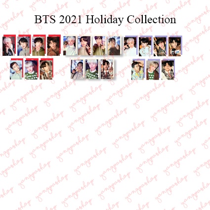 [READY / SET] 2021 HOLIDAY COLLECTION BTSN  PHOTOCARD FAN MADE UNOFFICIAL SG GREETING YANGPASHOP JUN