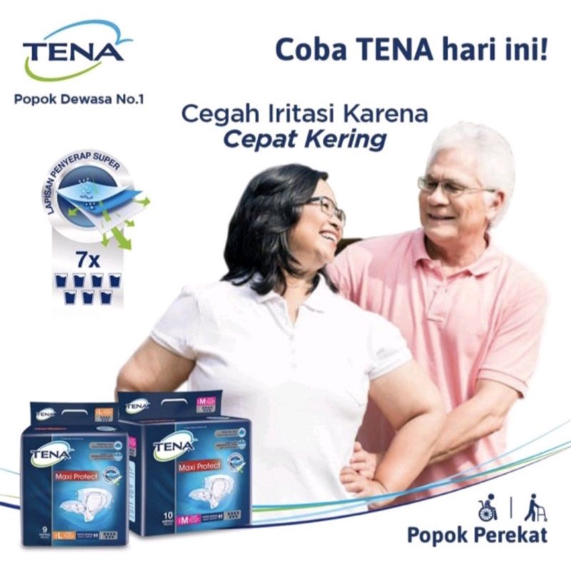 Tena maxi popok dewasa perekat
